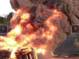 15 ALLEGEDLY KILLED WHEN FIRE GUTTED A FALLEN TANKER