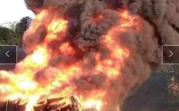 15 ALLEGEDLY KILLED WHEN FIRE GUTTED A FALLEN TANKER