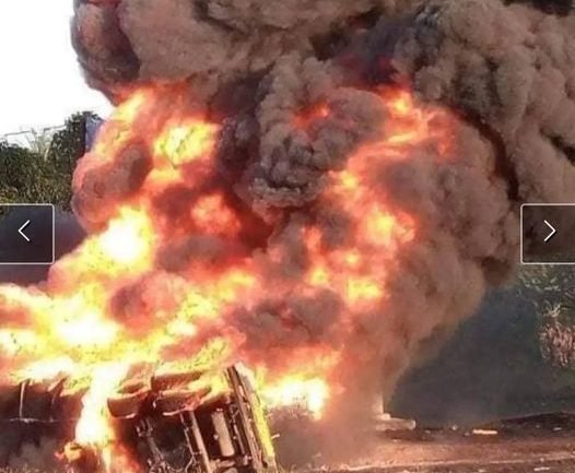 15 ALLEGEDLY KILLED WHEN FIRE GUTTED A FALLEN TANKER